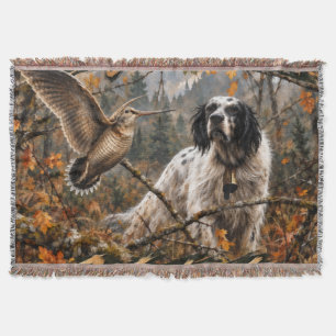 Houtsnip jagen met Engelse setter, Kunst Deken
