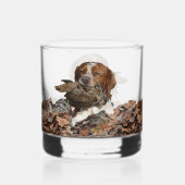 Houtsnip jagen whisky glas (Voorkant)