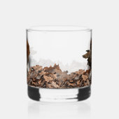 Houtsnip jagen whisky glas (Links)