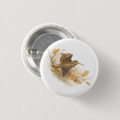 Houtsnip  ronde button 3,2 cm (Voorkant /achterkant)