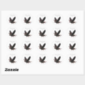 Houtsnip Ronde Sticker (Vel)