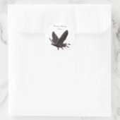 Houtsnip Ronde Sticker (Tas)