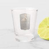 Houtsnip  shot glas (Achterkant)