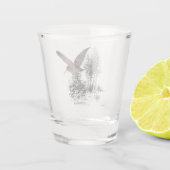 Houtsnip Shot Glas (Achterkant)