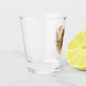 Houtsnip  shot glas (Links)