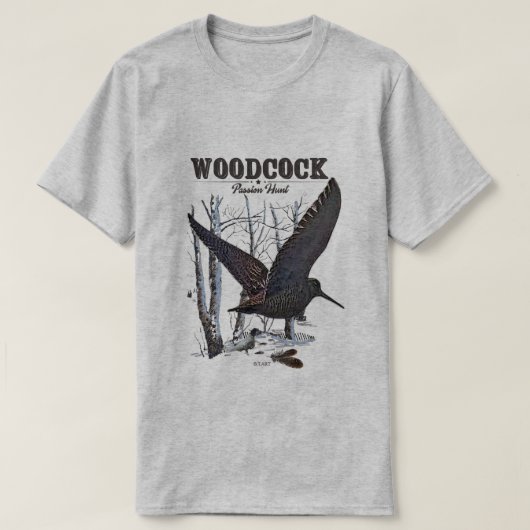 Houtsnip t-shirt (Design voorkant)