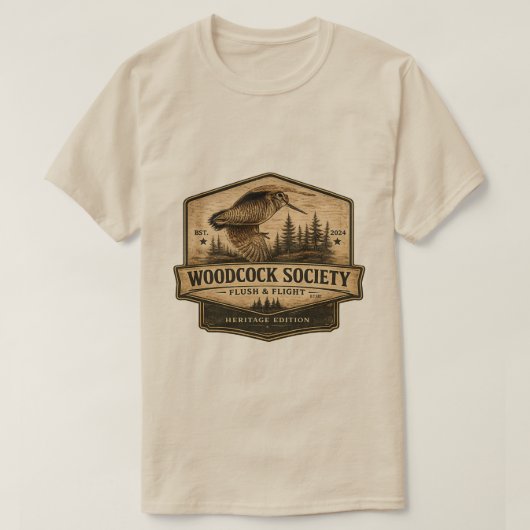 Houtsnip t-shirt (Design voorkant)