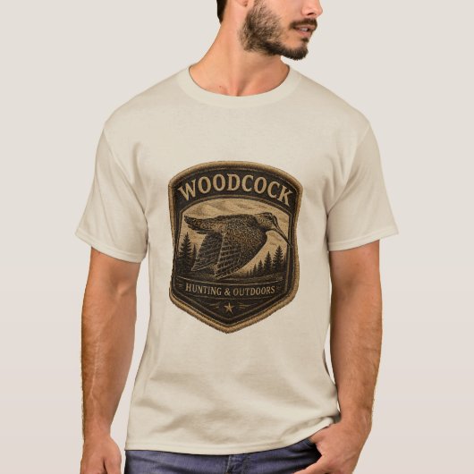Houtsnip t-shirt (Voorkant)