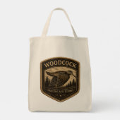 Houtsnip tote bag (Achterkant)