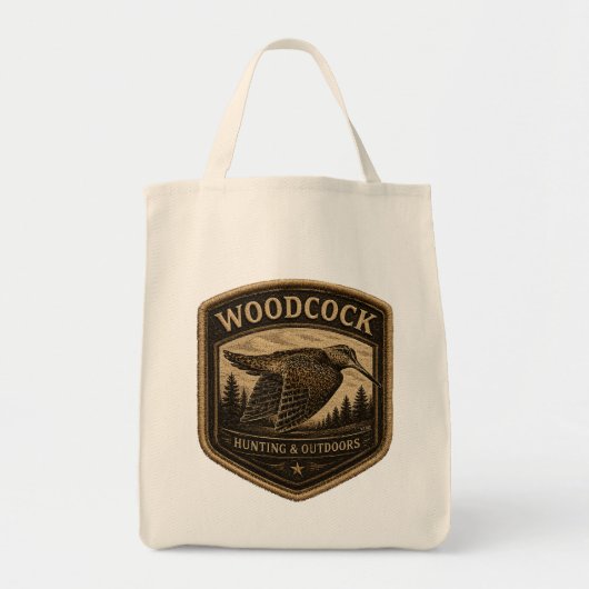 Houtsnip tote bag (Voorkant)