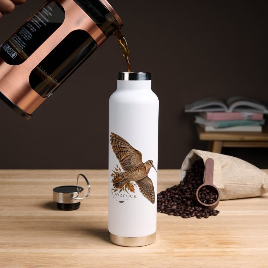 Houtsnip Waterfles (Koffie (Gedraaid) )