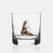 Houtsnip  whisky glas (Voorkant)
