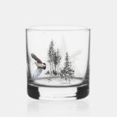 Houtsnip Whisky Glas (Achterkant)