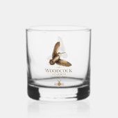 Houtsnip  whisky glas (Achterkant)