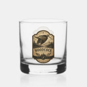 Houtsnip  whisky glas (Voorkant)