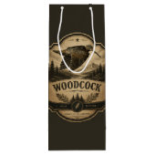 Houtsnip  wijn cadeautas (Achterkant)