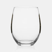 Houtsnip  wijnglas zonder voet (Links)