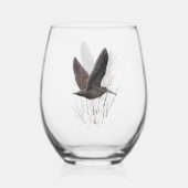 Houtsnip Wijnglas Zonder Voet (Achterkant)