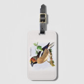 Houtsnippersetiket voor bagage bagagelabel (Voorkant (verticaal))