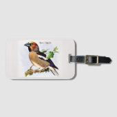 Houtsnippersetiket voor bagage bagagelabel (Voorkant (horizontaal))