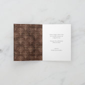  houtsnowflakes Bokeh Overlay Foto Feestdagen Kaart (Binnen)