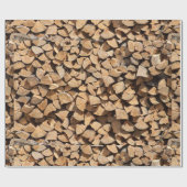 Houtstapel Cadeaupapier (Vlak)