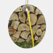 Houtstapel en anorexia keramisch ornament (Links)