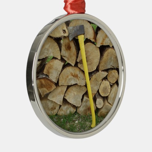 Houtstapel en anorexia metalen ornament (Rechts)