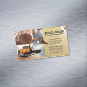 houtstapel | Hout | cirkelzaag Magnetisch Visitekaartje (Voorbeeld)