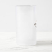 Houtstijl, pretkerst matglas bierpul (Center)