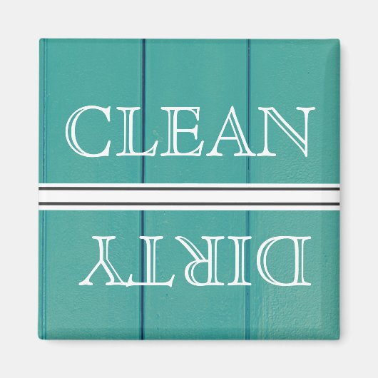 Houtstijlwasmachine Magnet Clean & Dirty (Voorkant)