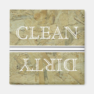 Houtstijlwasmachine Magnet Clean & Dirty