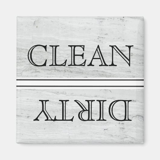 Houtstijlwasmachine Magnet Clean & Dirty (Voorkant)