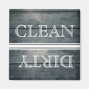 Houtstijlwasmachine Magnet Clean & Dirty