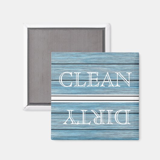 Houtstijlwasmachine Magnet Clean & Dirty (Voorkant / Achterkant)