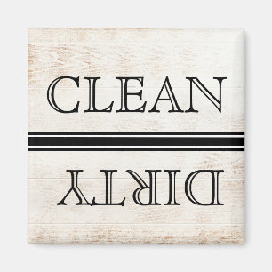 Houtstijlwasmachine Magnet Clean & Dirty