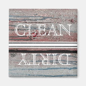 Houtstijlwasmachine Magnet Clean & Dirty (Voorkant)