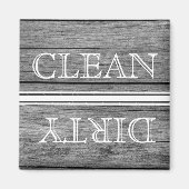 Houtstijlwasmachine Magnet Clean & Dirty (Voorkant)