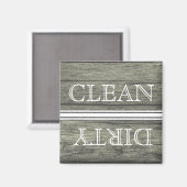 Houtstijlwasmachine Magnet Clean & Dirty (Voorkant / Achterkant)