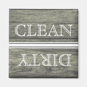 Houtstijlwasmachine Magnet Clean & Dirty