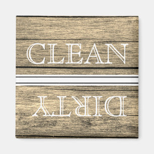 Houtstijlwasmachine Magnet Clean & Dirty