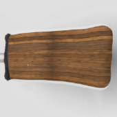 Houtstructuur Golfheadcover (Voorkant)