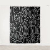Houtstructuur in elke kleur Rustieke Abstracte Kun Wandkleed (Voorkant)