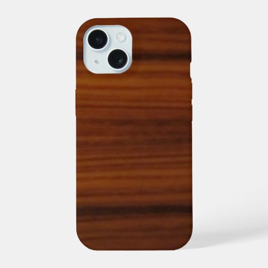 houtstructuur iPhone 15 hoesje (Achterkant)