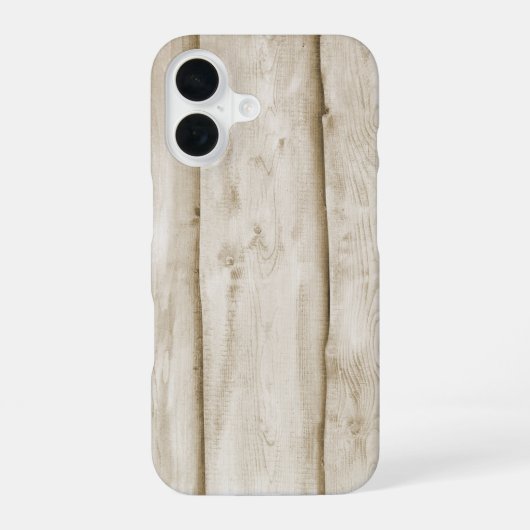 houtstructuur iPhone 16 hoesje (Achterkant)