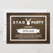 Houtstructuur Jongensavond Kaart (Voorkant)