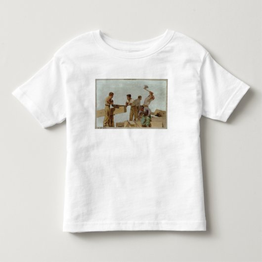 Houtstructuur Kinder Shirts (Voorkant)
