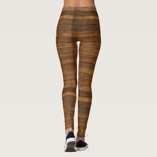 Houtstructuur Leggings (Achterkant)