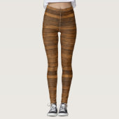 Houtstructuur Leggings (Voorkant)