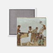 Houtstructuur Magneet (Voorkant / Achterkant)